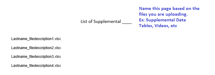 List of Supplemental Files example